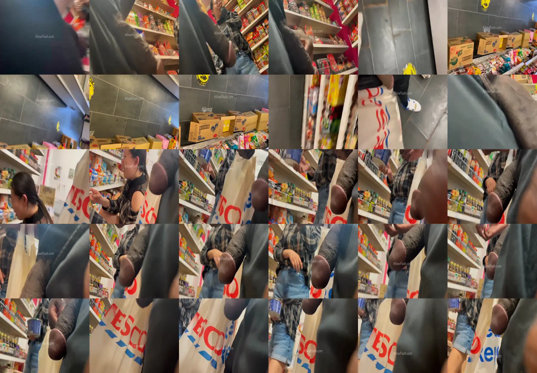 Smiling sexy Asian and BBC Out in store, she didn't mind the cock