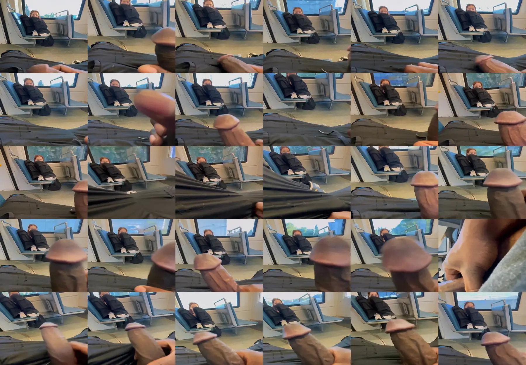 BBC out in front of teen on train