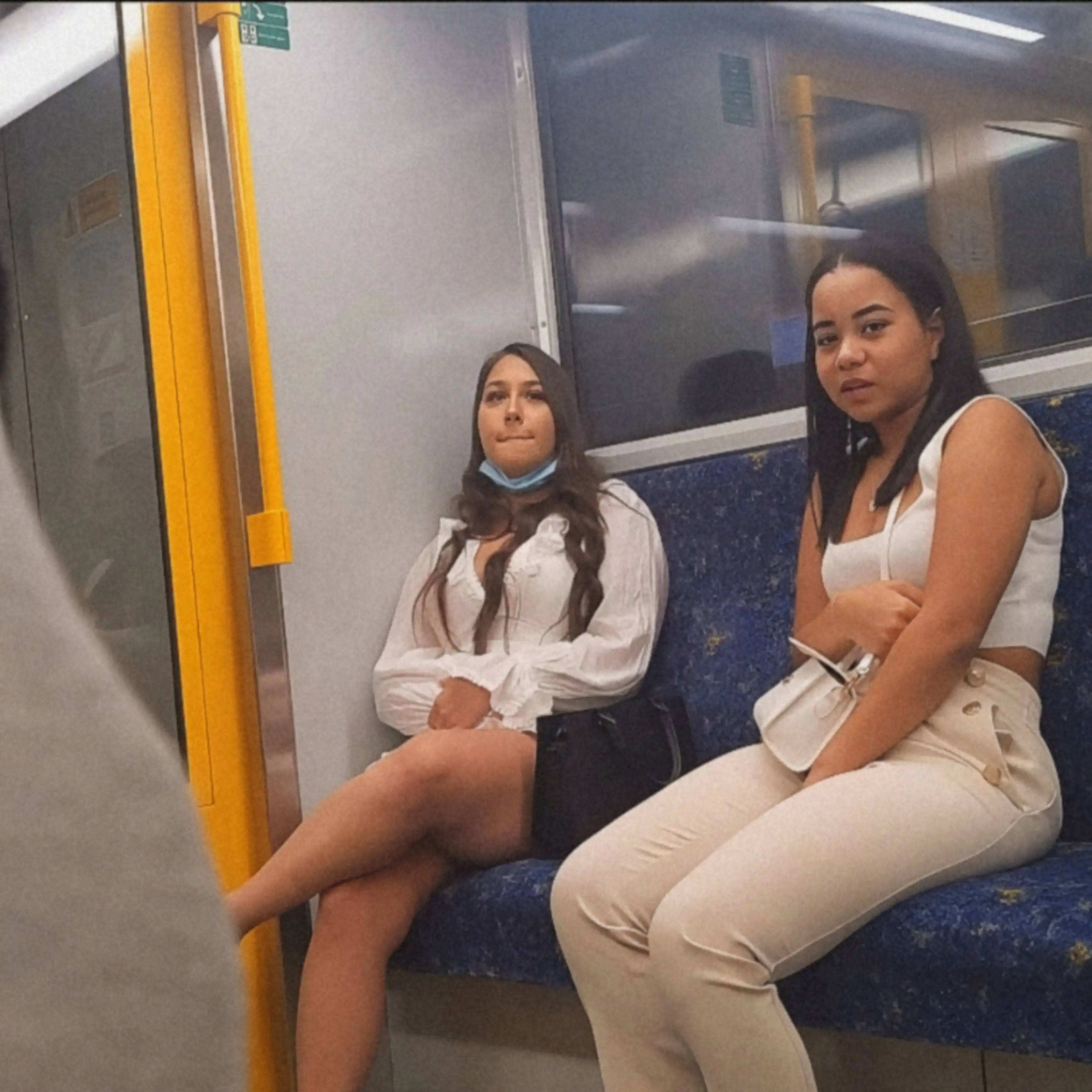 Friends liked bulge flash on the train!