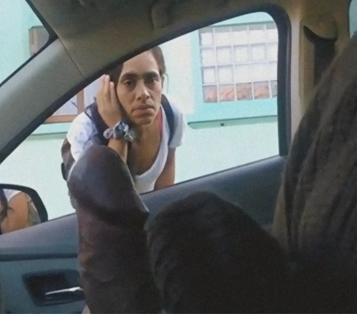 Asking for directions angry girl