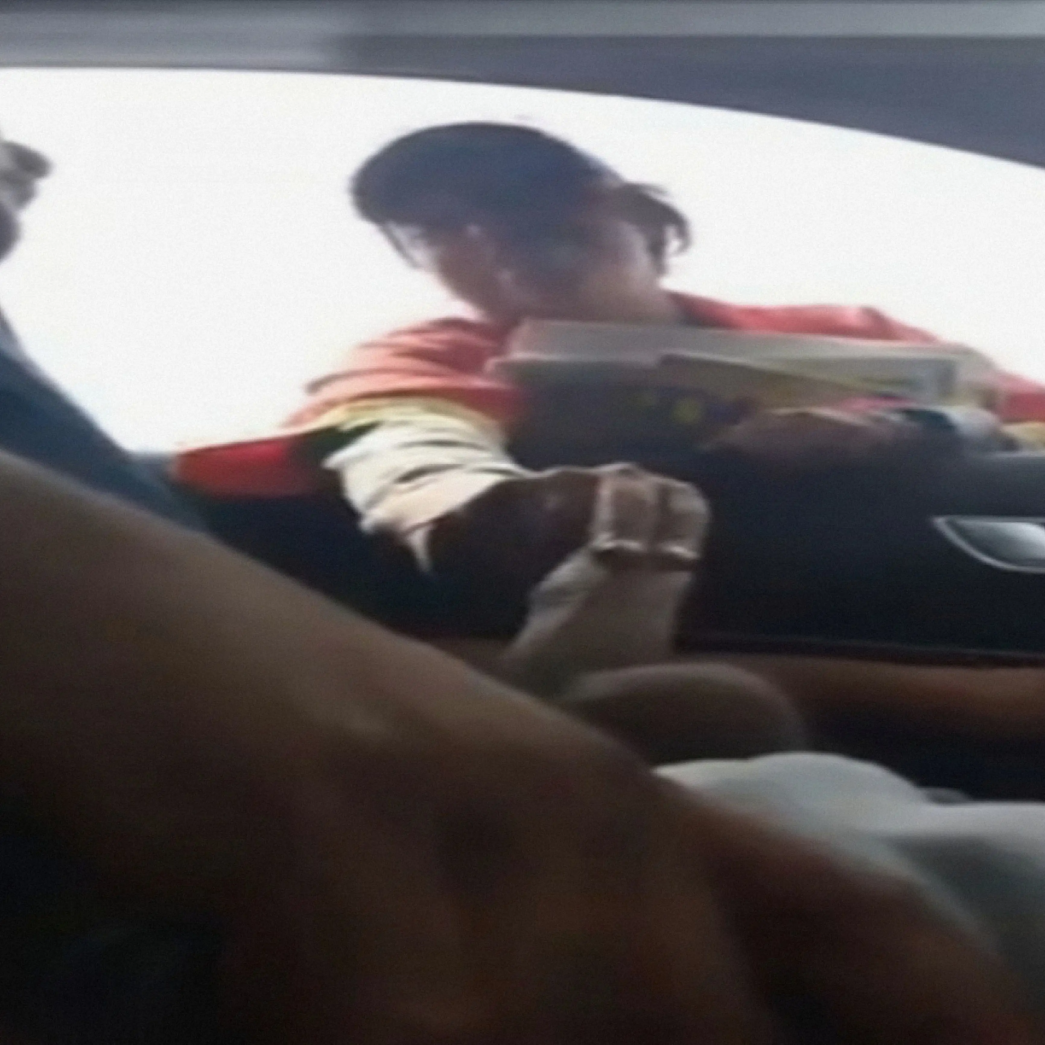 Latina saleswoman grabbed at dick for some cash