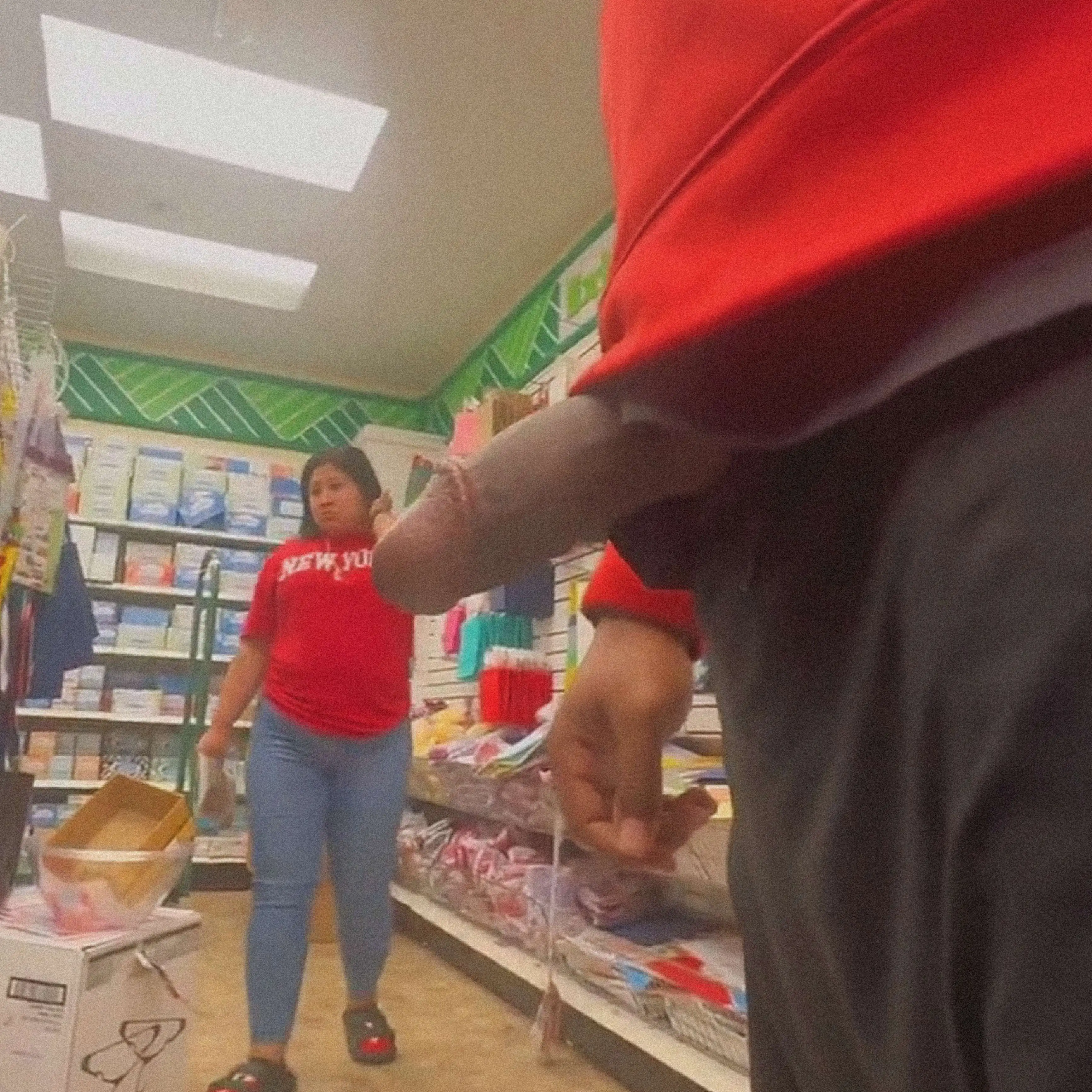 Black dick cumming in store and latina bbw