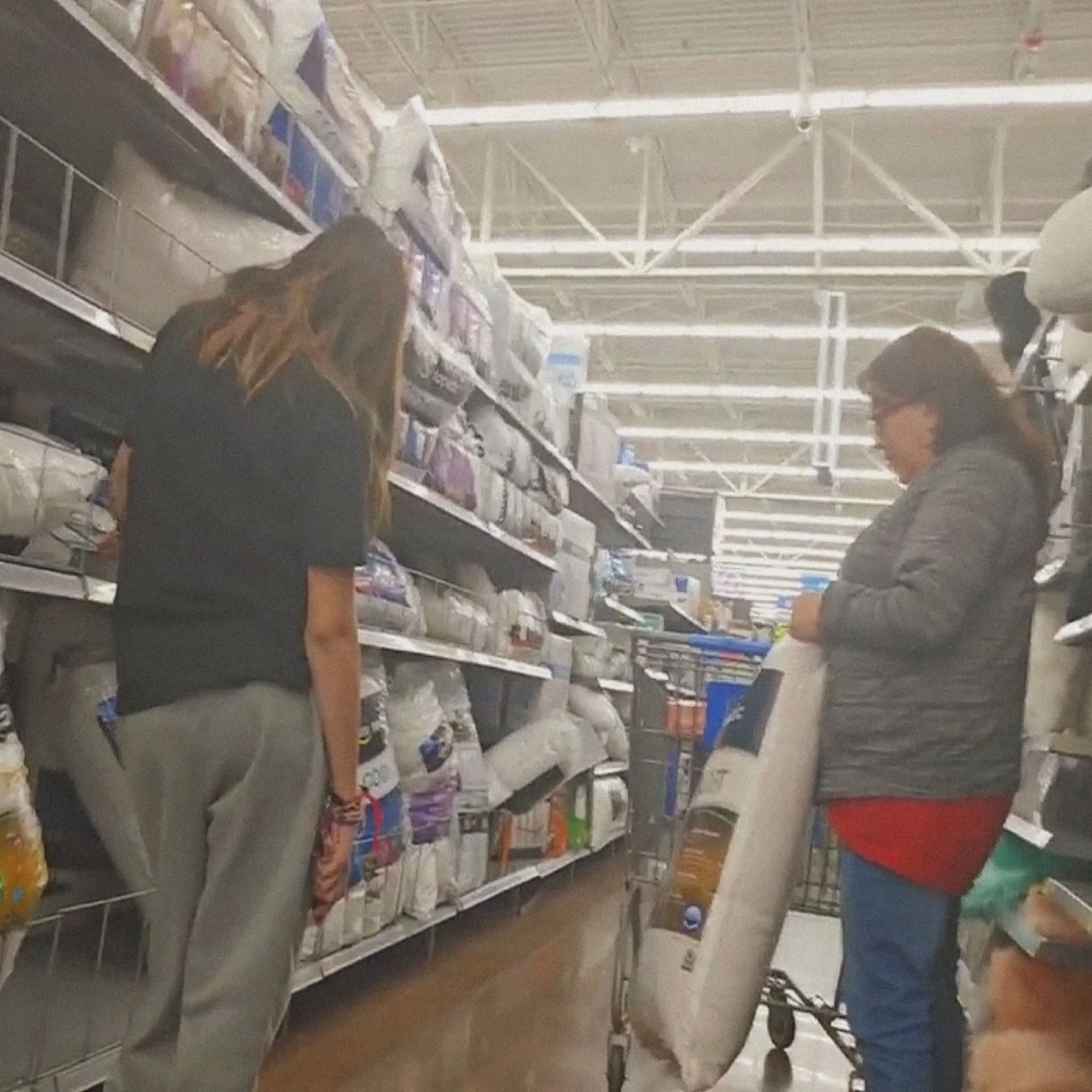Mother and Daughter in the Store