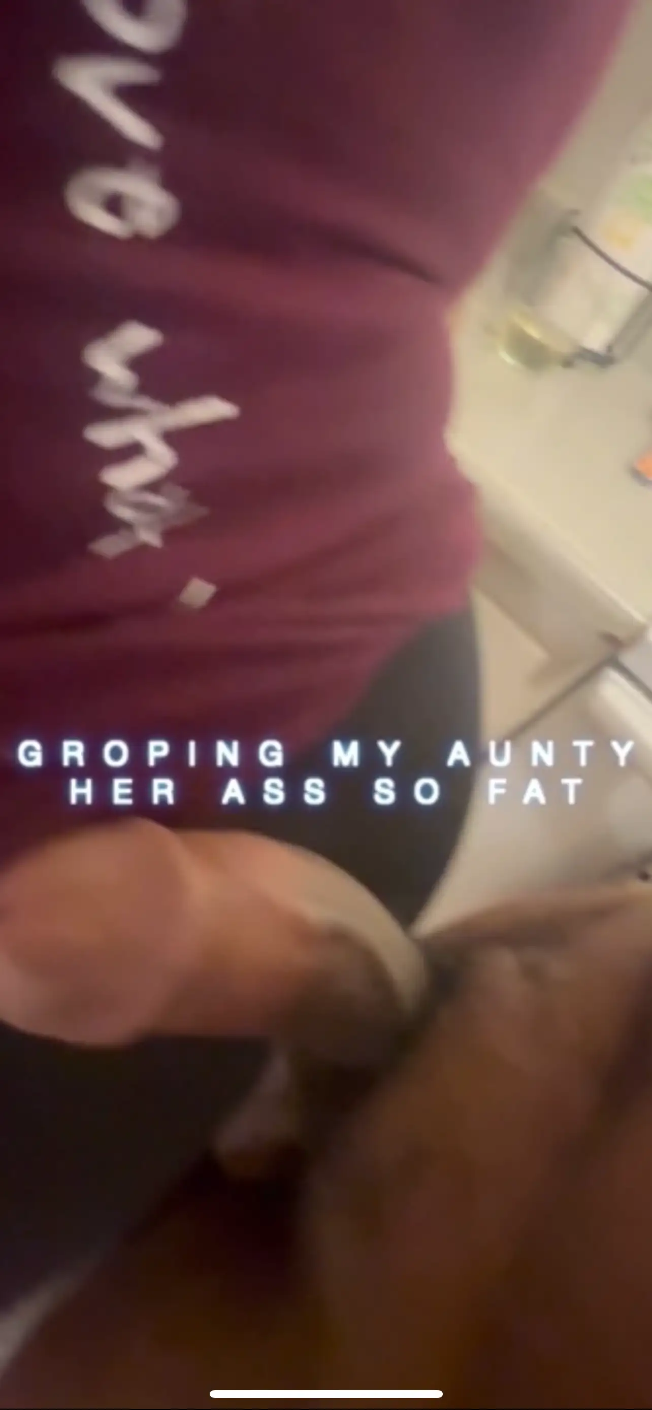 Groping big booty aunt