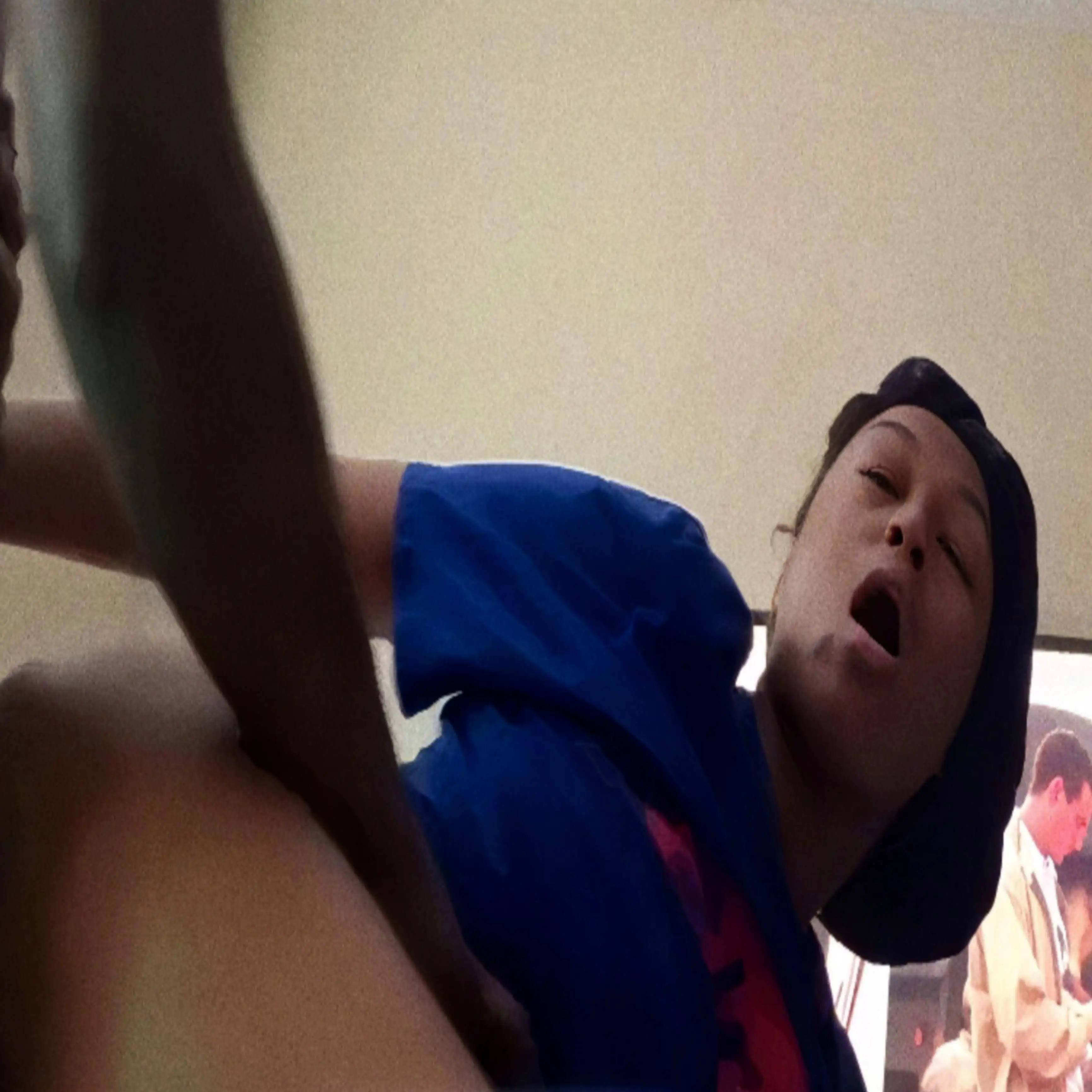 Beautiful moan from hot ebony neighbor