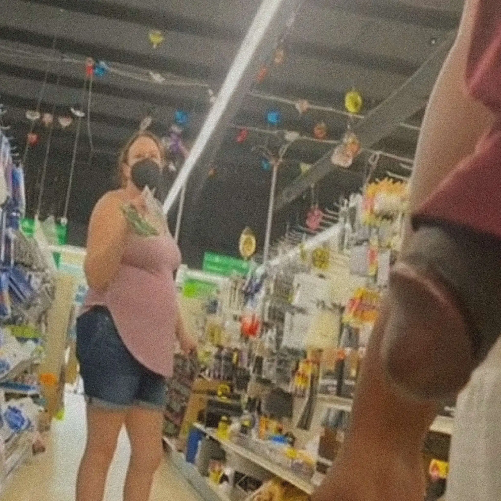 BBC out in store and conversation with sexy Milf