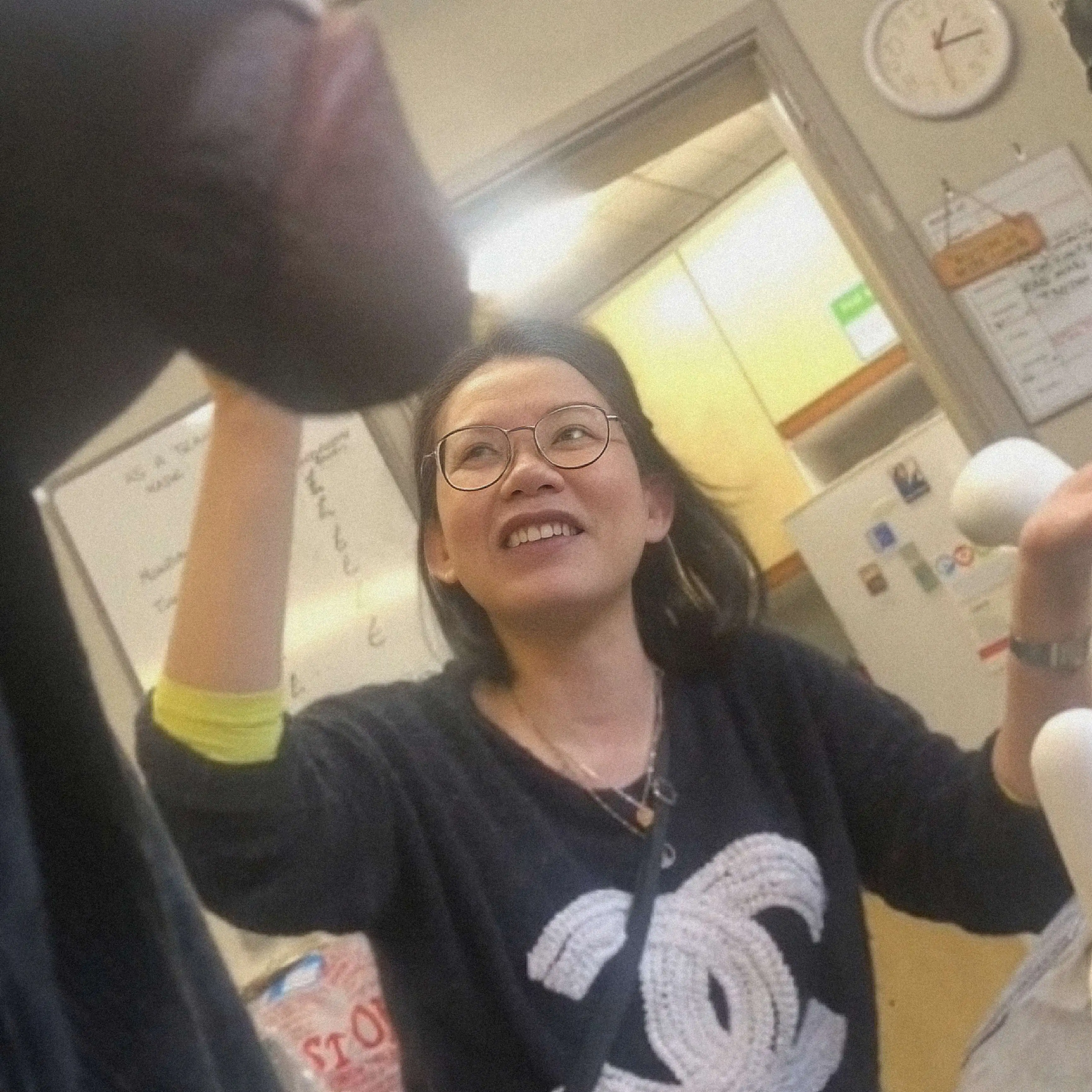 Black dick nice conversation with smiling Japanese Mature