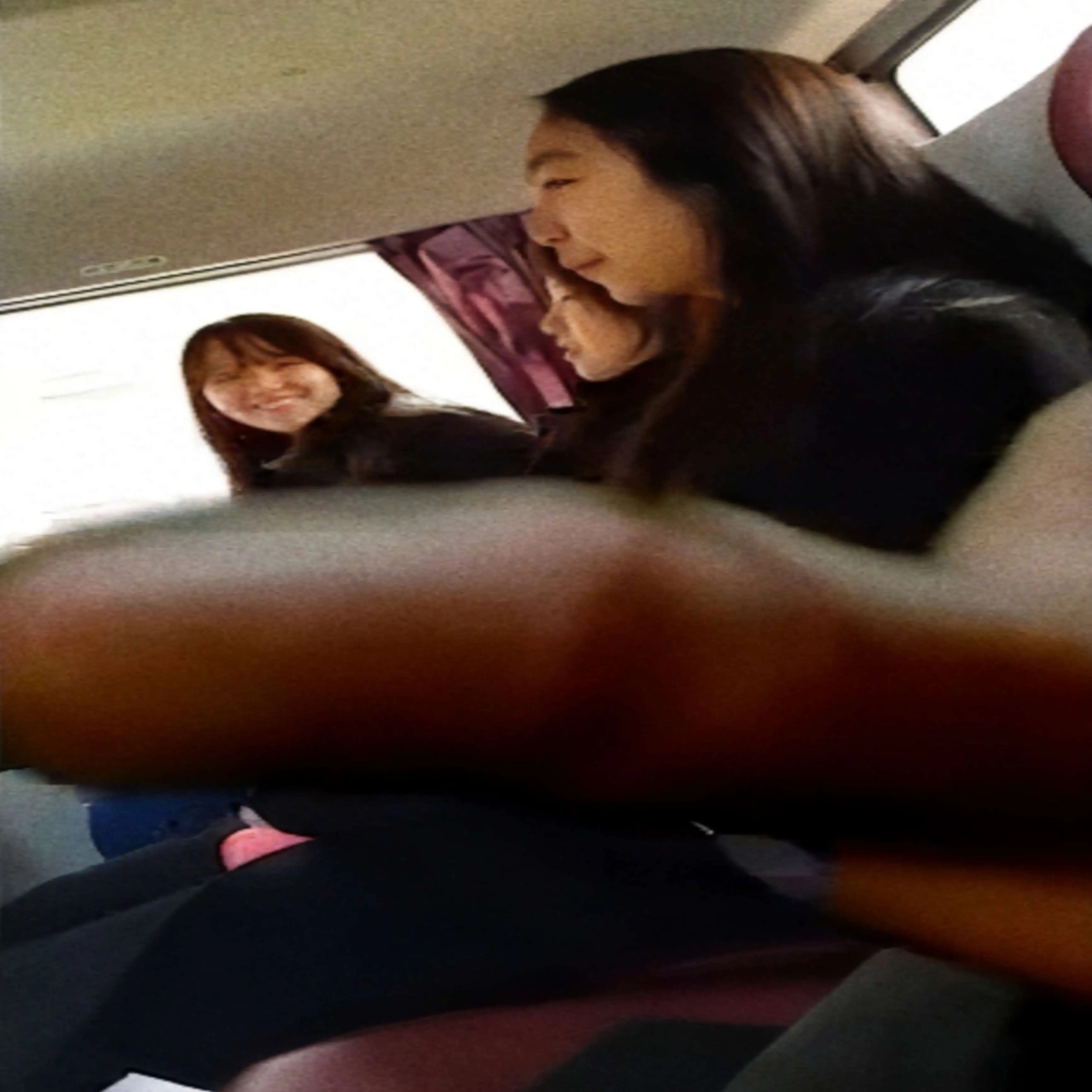 Japanese Teens on the bus
