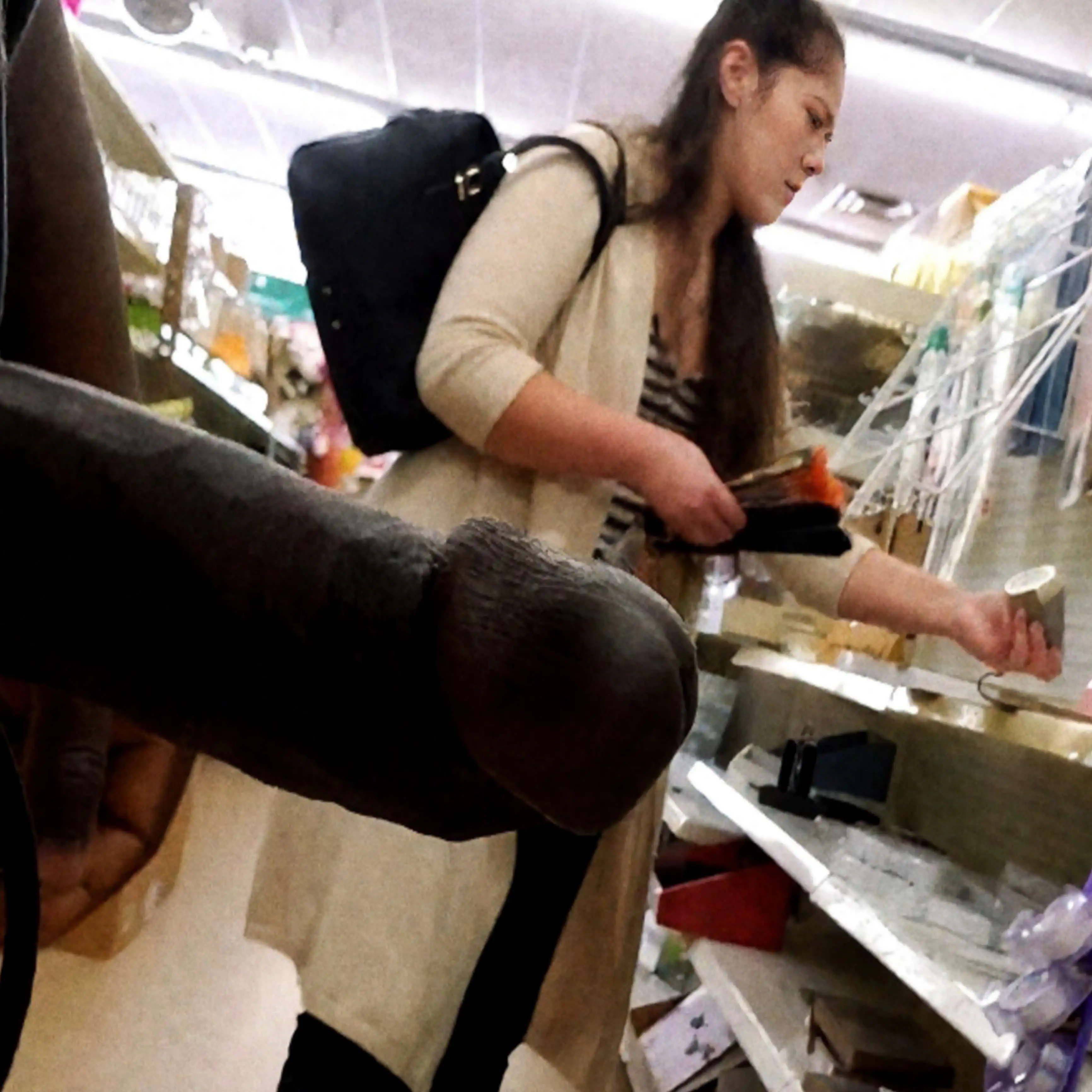 Sexy mature in the store