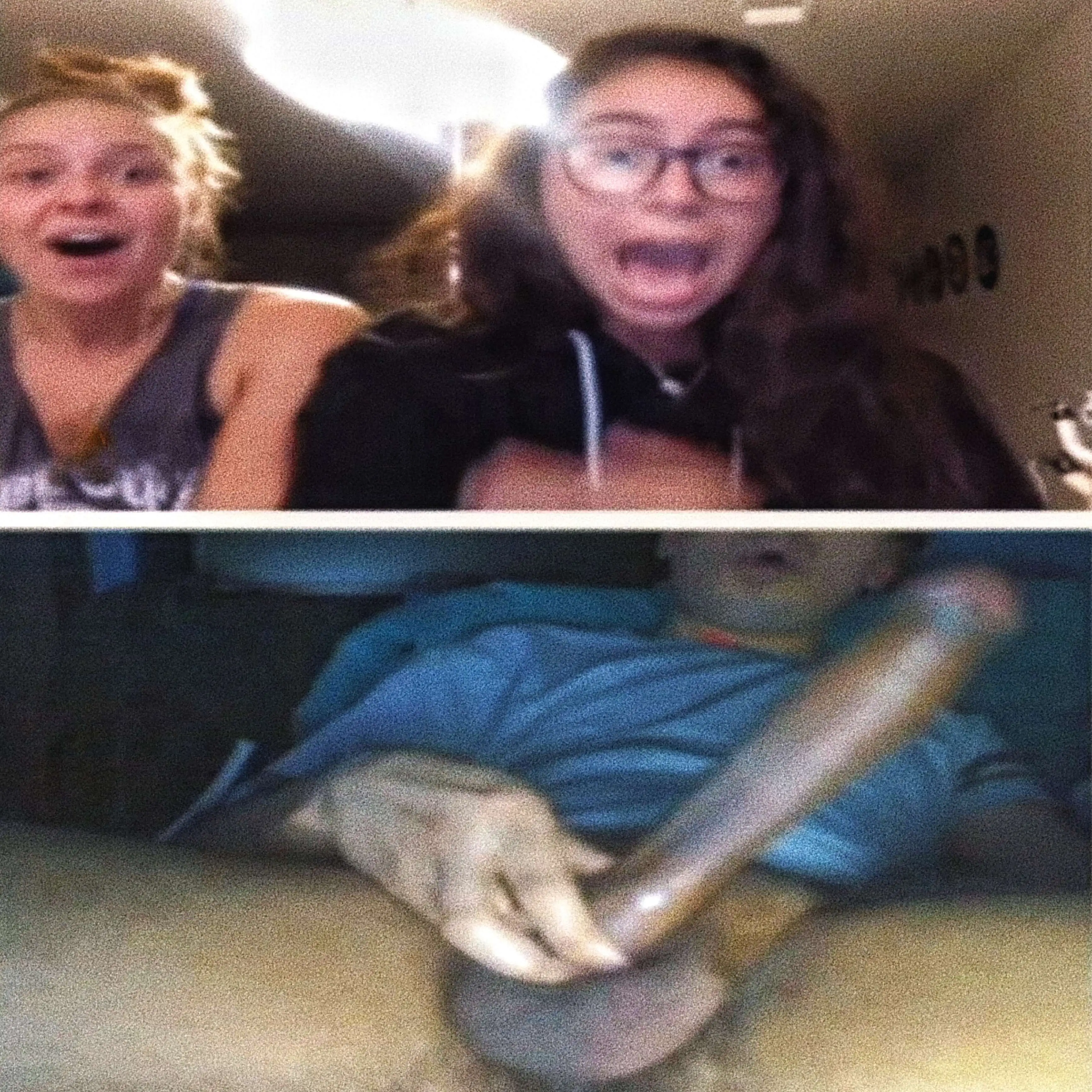 Friends were shocked to see the big cock on Omegle