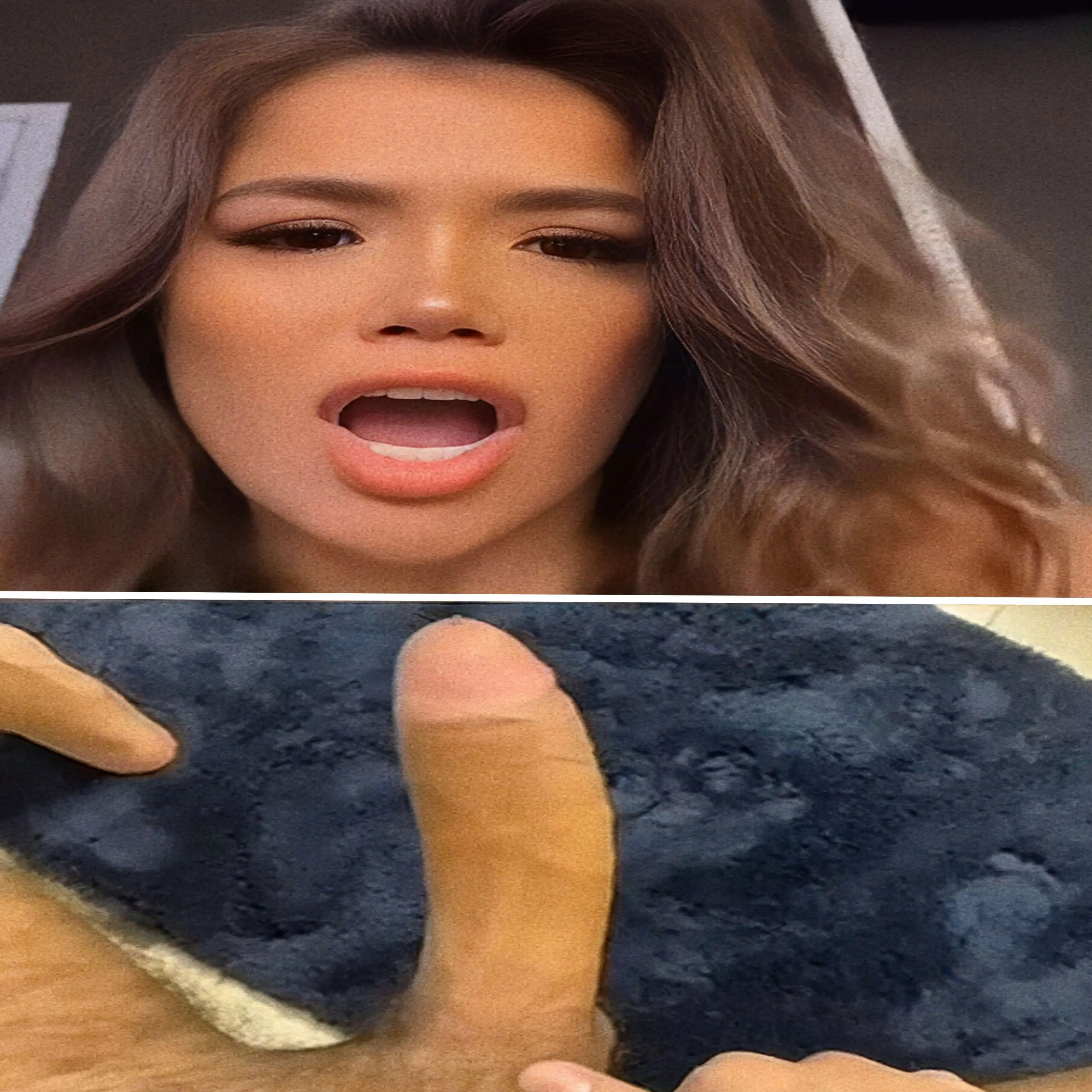Hot MMA fighter Tracy Cortez react to huge dick on livestream
