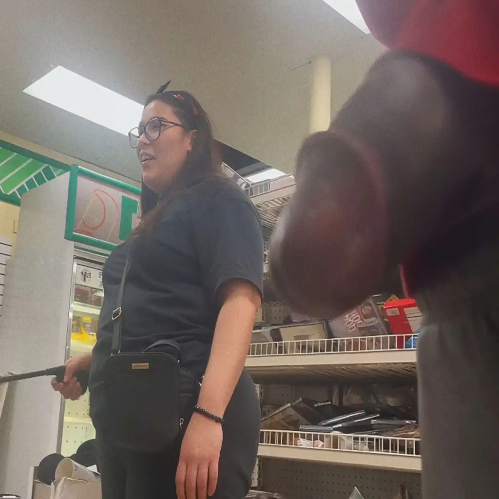 Lesbian couple in the store