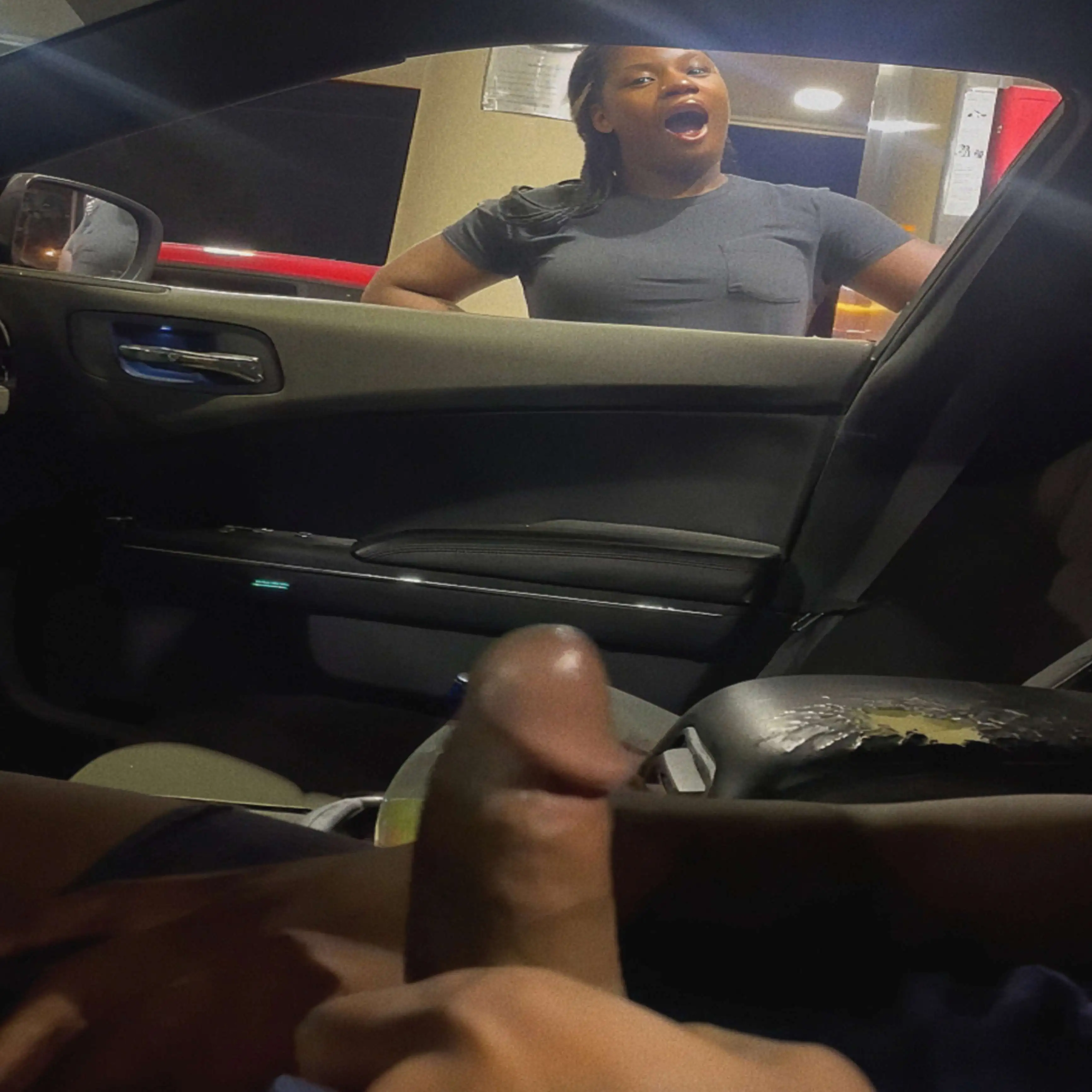 Sexy brunette teen shocked by huge black cock