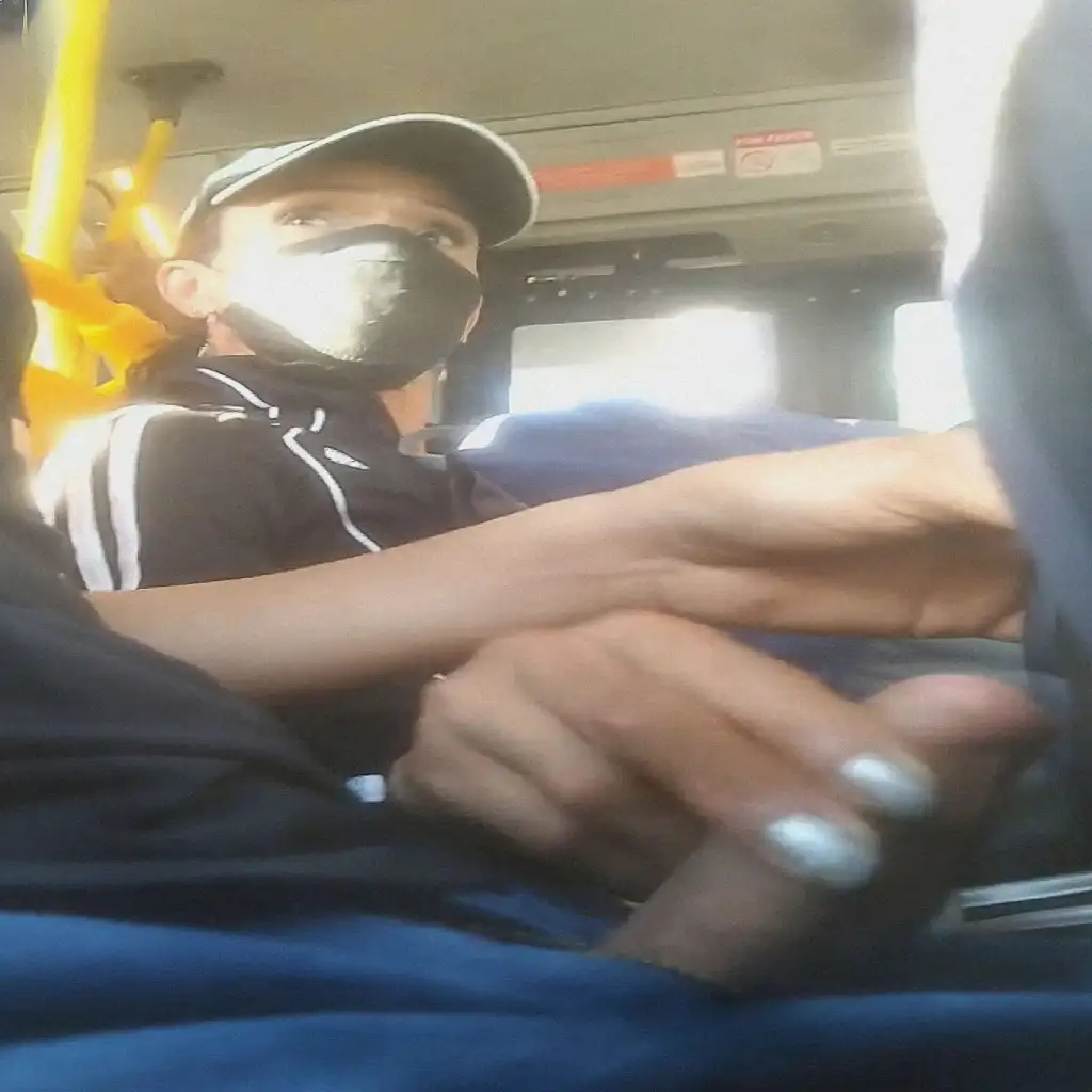 Damn! Mature Latina masturbating pervert on the bus
