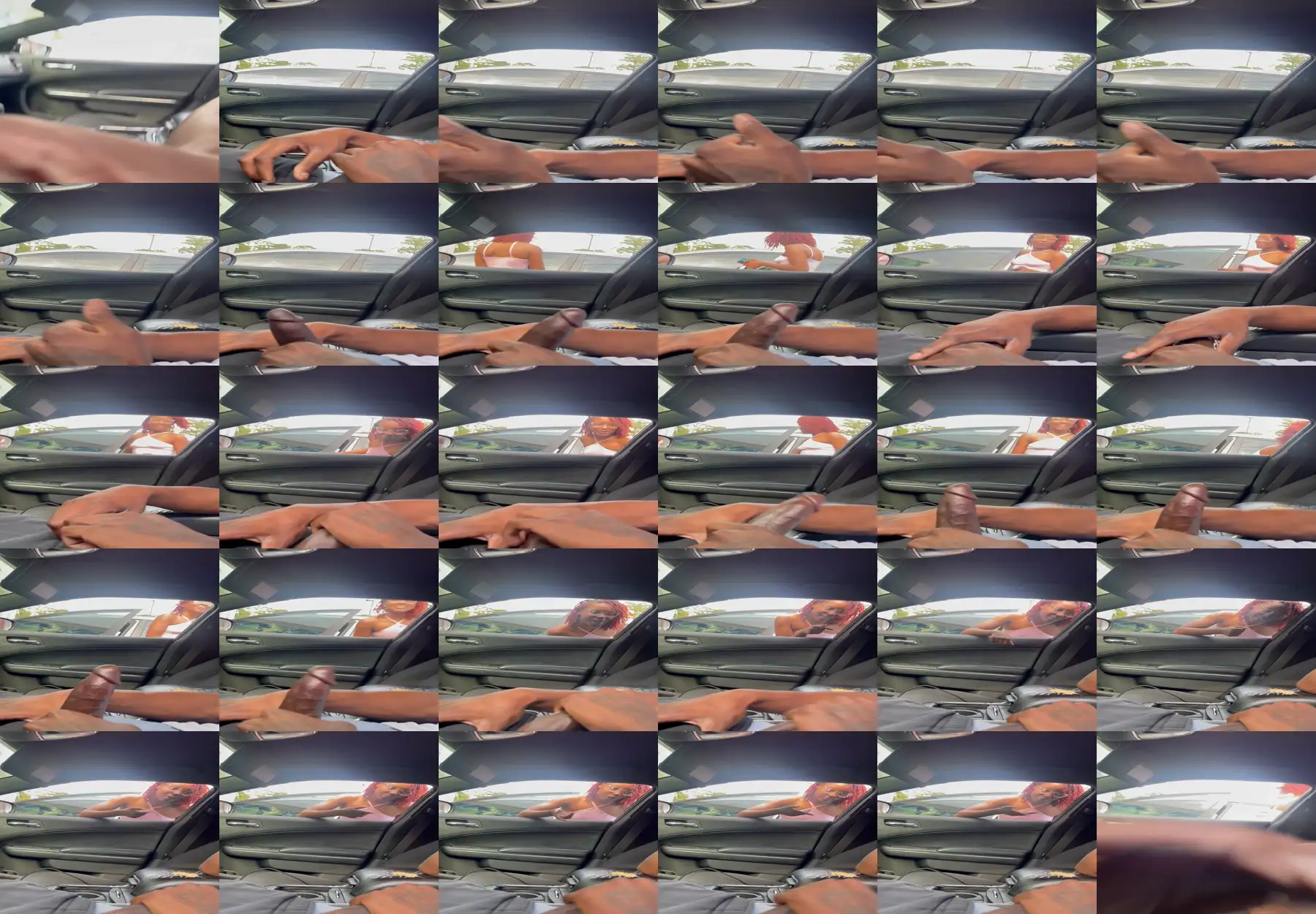 Conversation with hot redhead ebony teen, she reacts to seeing black dick