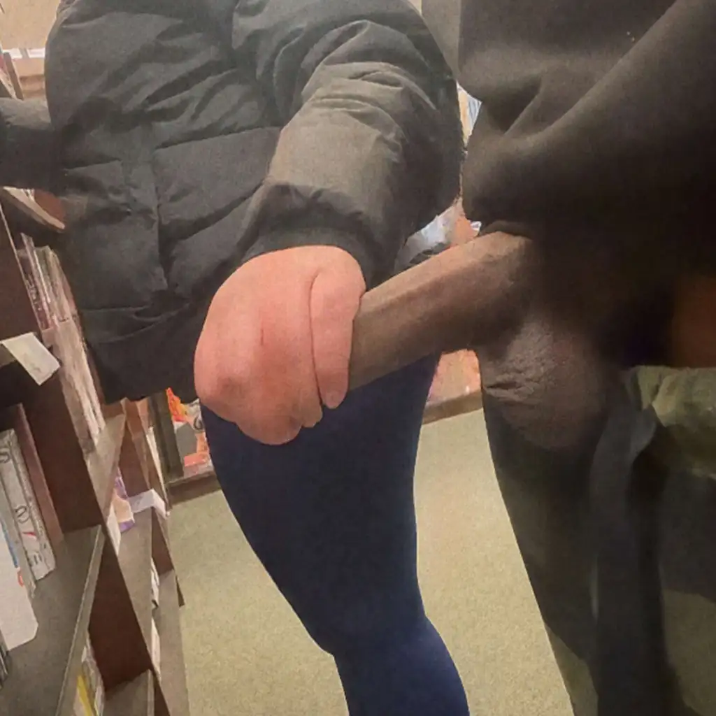 Wow! Naughty bbw big ass saw the big black dick outside in the library and she wanted to feel some, amazing