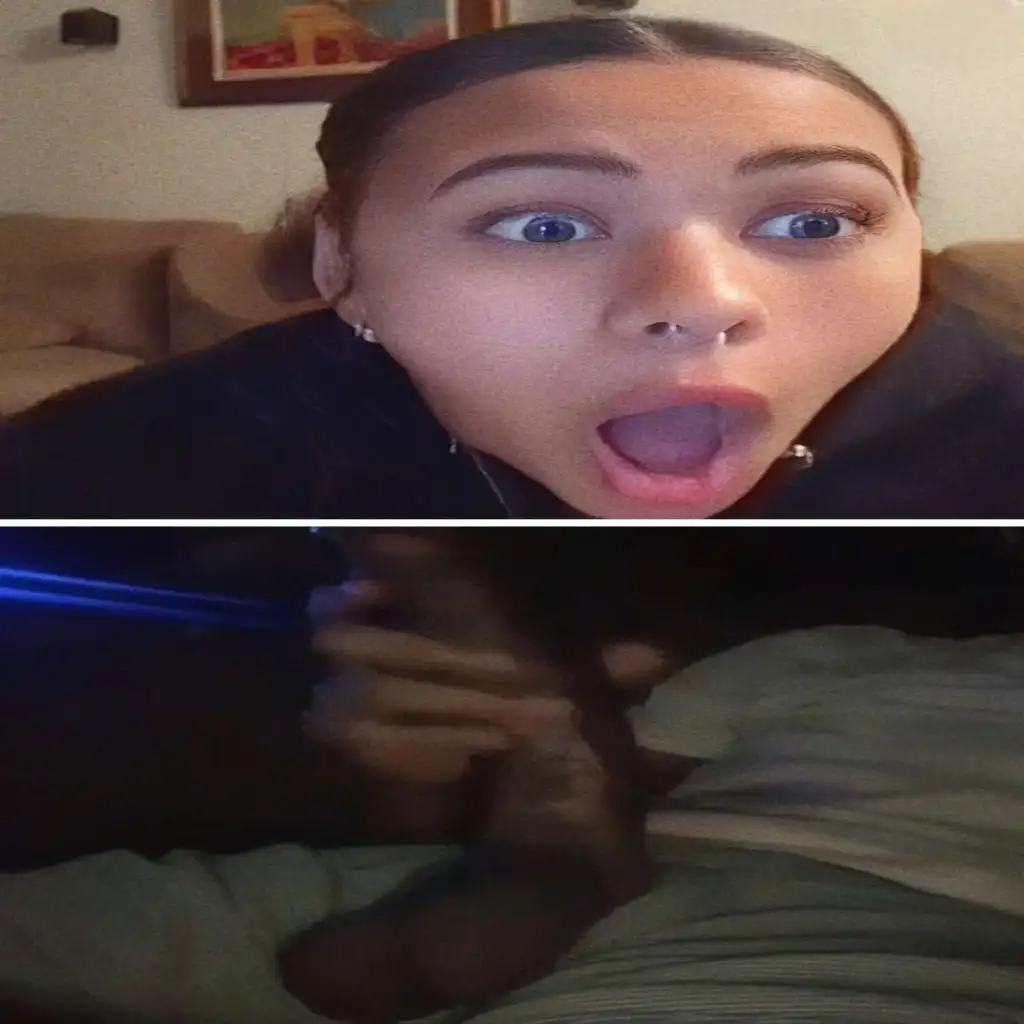Sexy ebony teen shocked by huge black cock