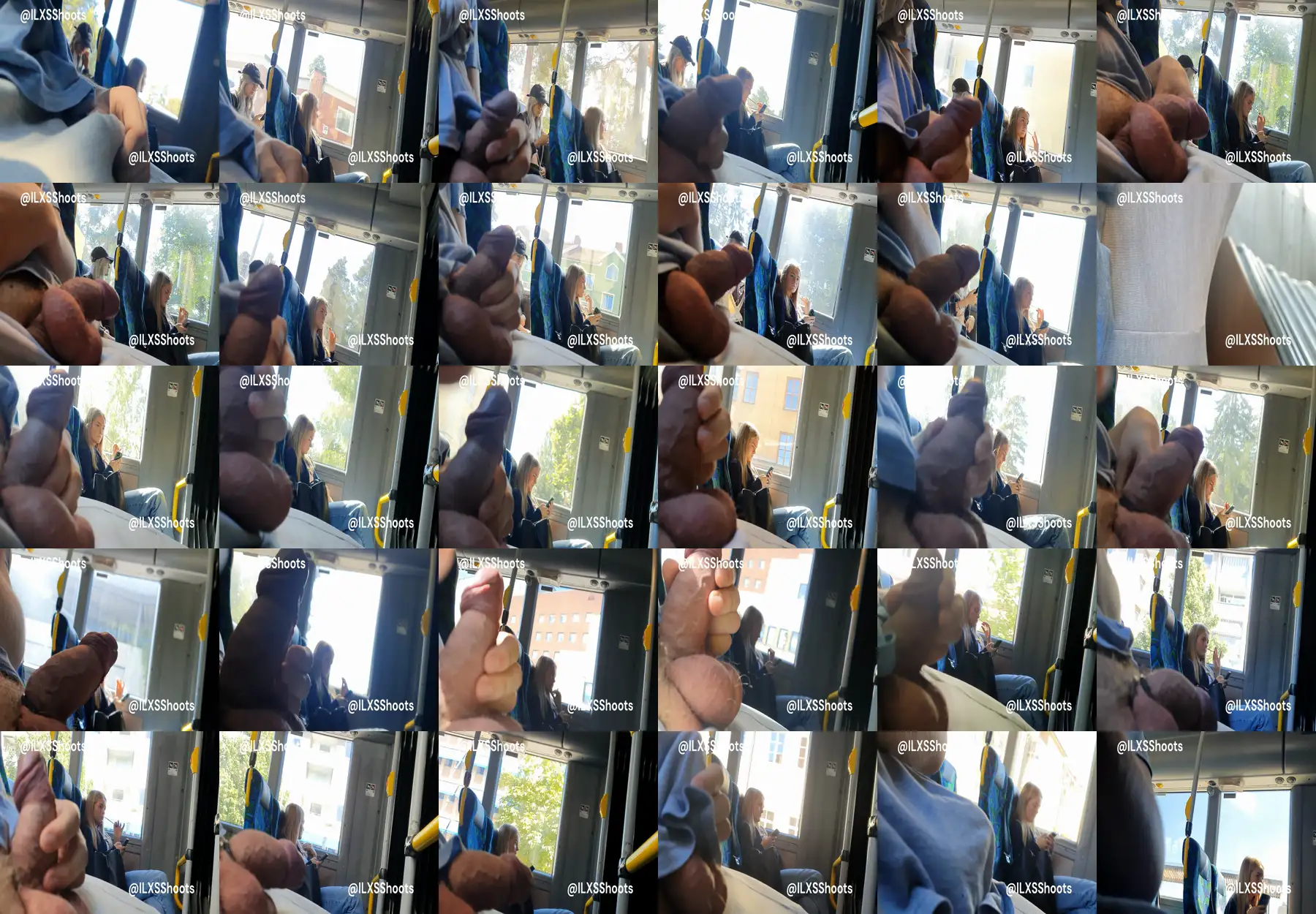 Two sexy Russian girls looking at dick on the train