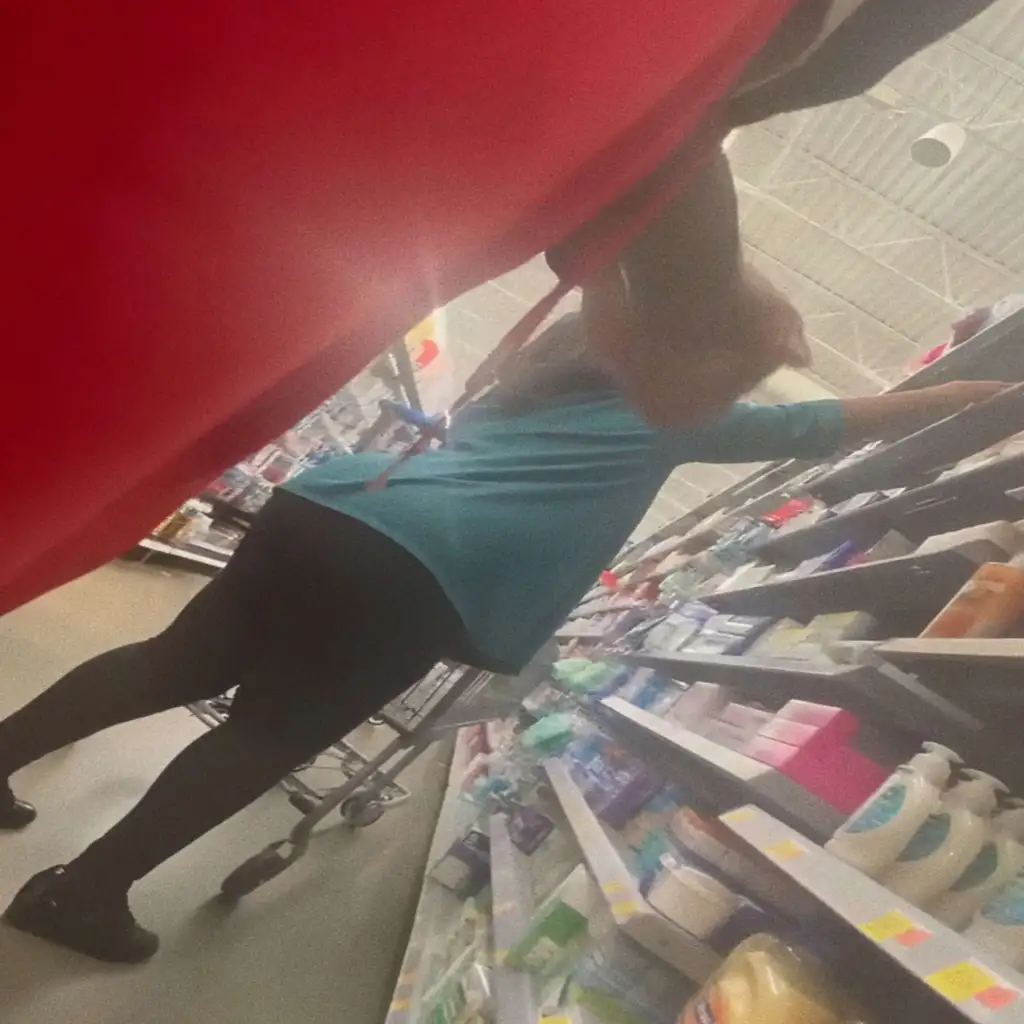 Mature black big ass looking at the products