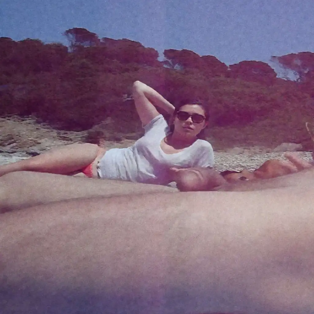 Pleasant conversation with the hottie on the beach