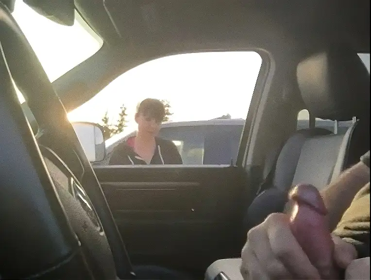 Asking for directions to the sexy Milf in the parking lot, she liked the dick