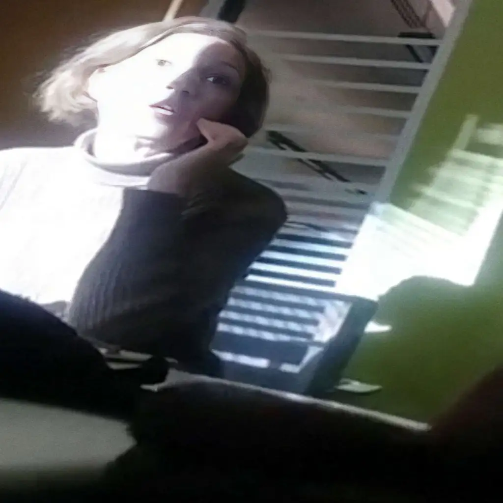 Mature teacher teaching BBC student