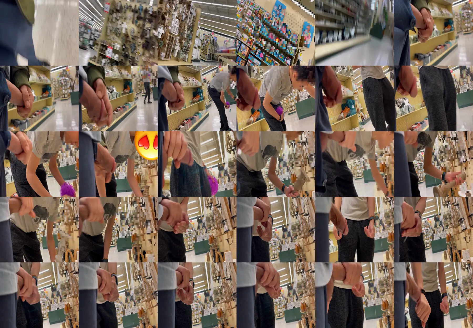 Wow! Slutty young lesbian saw the dick in the store and couldn't resist, she decided to help and let him cum in her hand