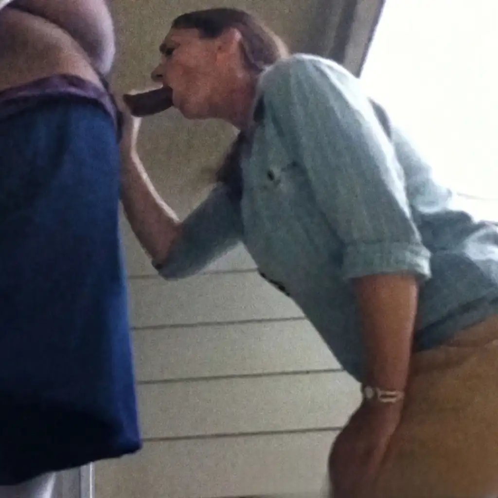 Slutty married milf neighbor blowjob on huge black cock