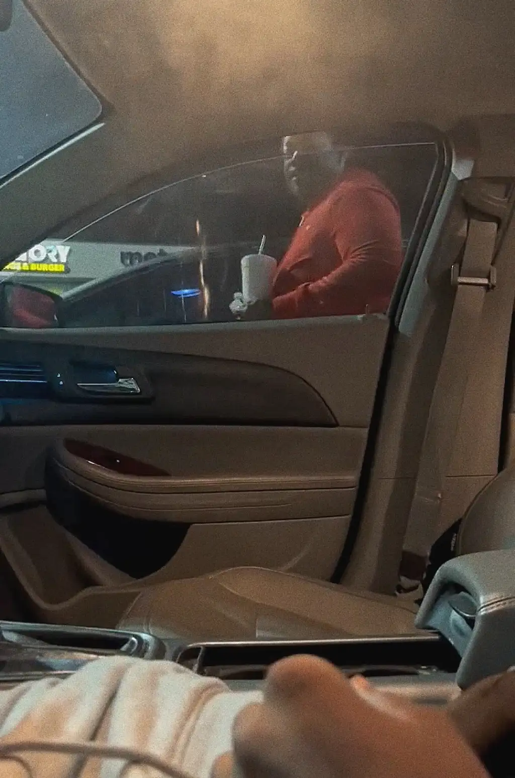 "Really?" Slutty ebony reacting to black dick in car