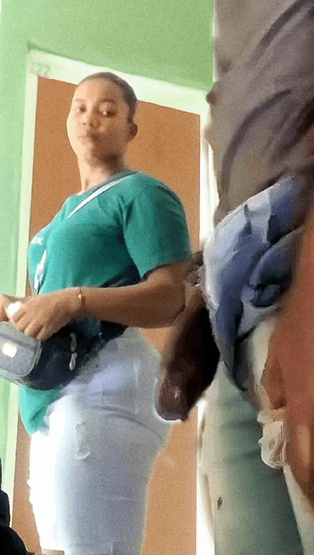 Part 2 | Damn! New Latina maid liked looking at the big dick