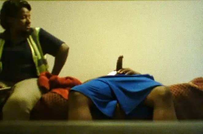 Showing his huge dick to his coworker who even tried, but couldn't resist