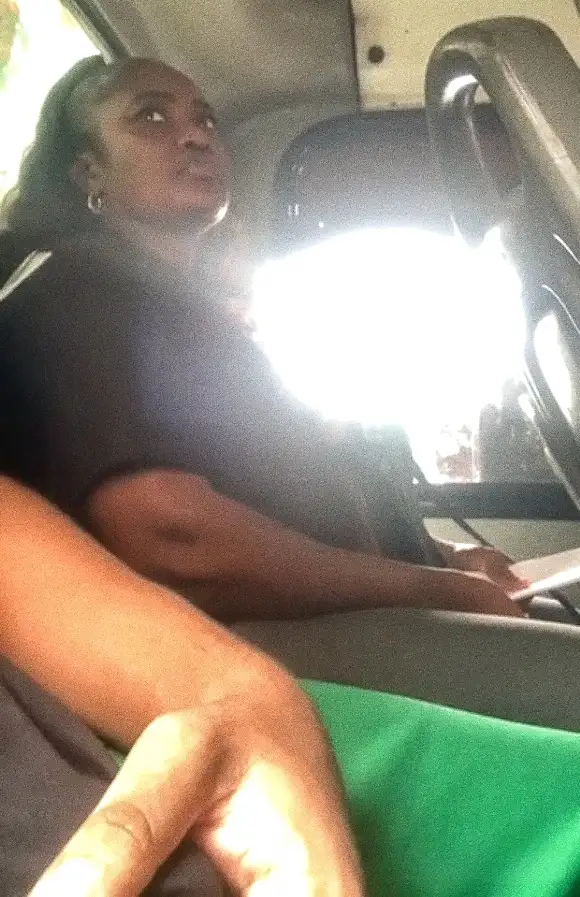 Hot ebony latina on the bus