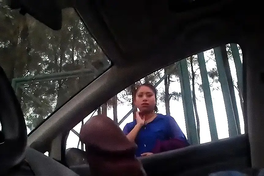 Asking directions from a cute Latina on the street
