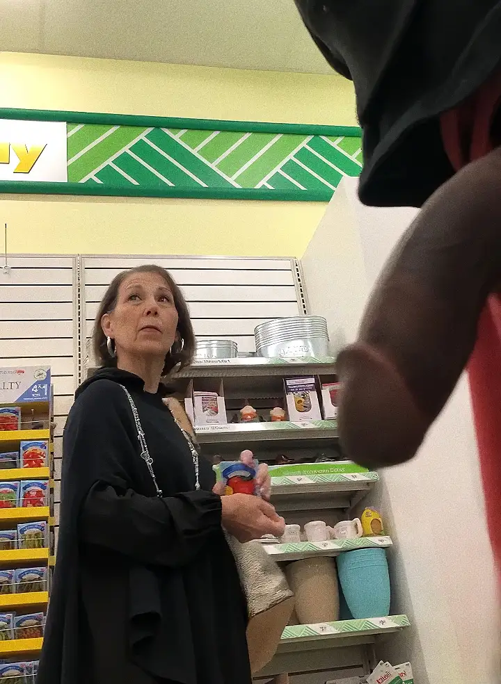 Nice lady in the store
