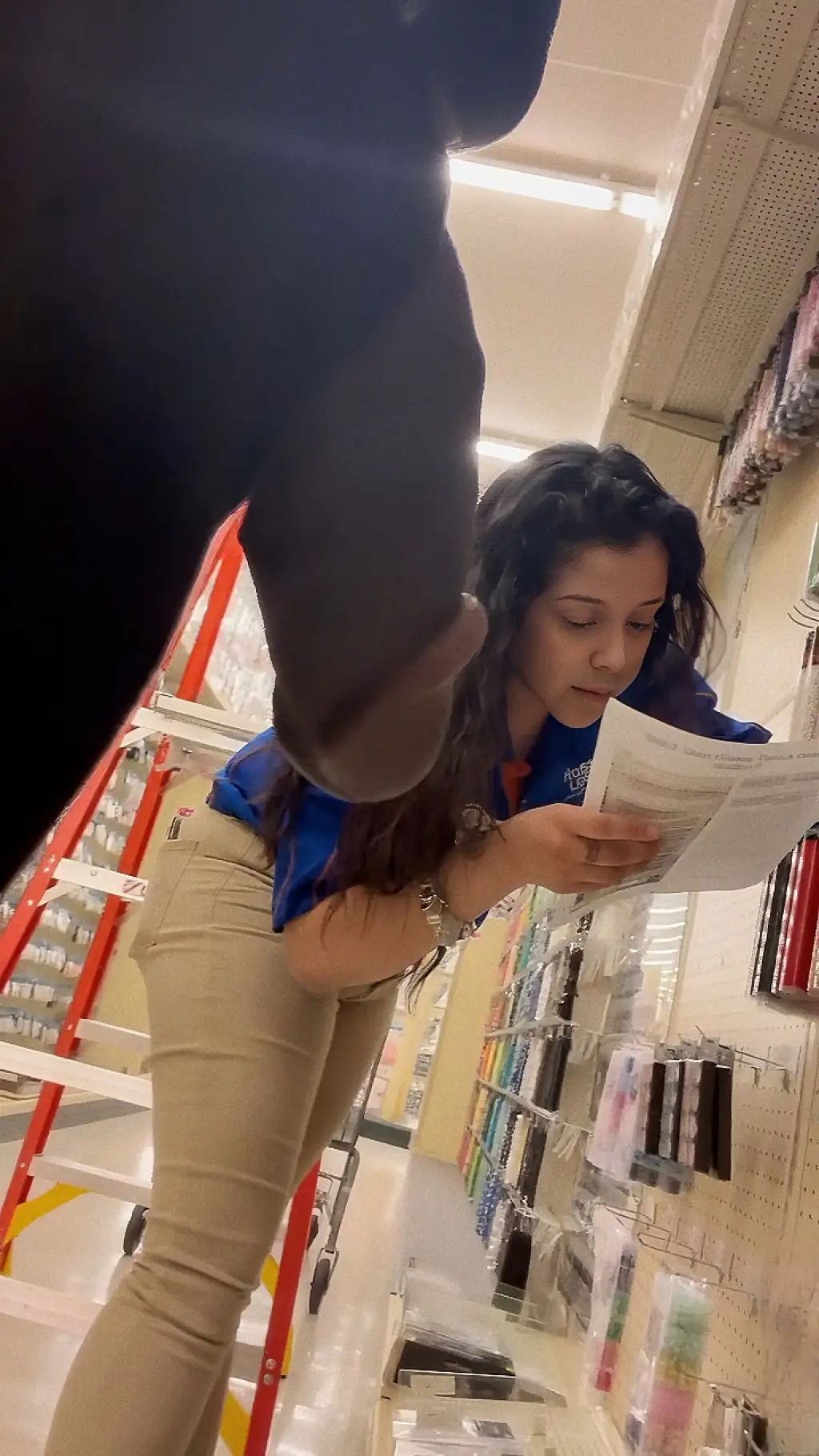 Hot chubby store employee