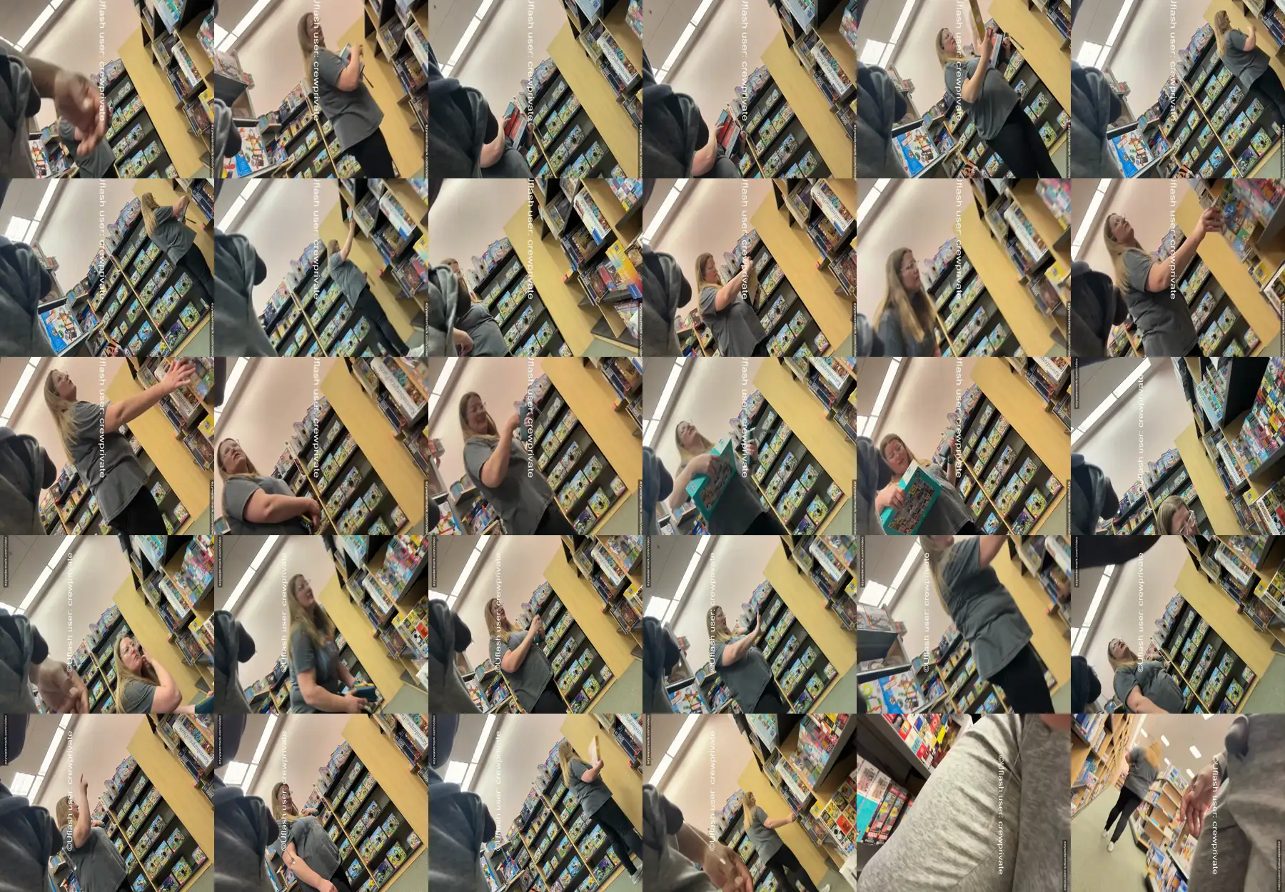 Nice chat with hot blonde MILF in the library, she looked at the dripping black dick