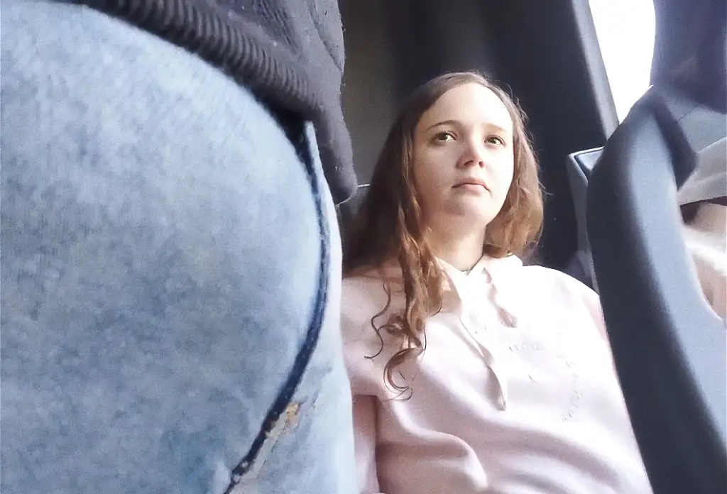 Sexy Brazilian looking bulge on the bus
