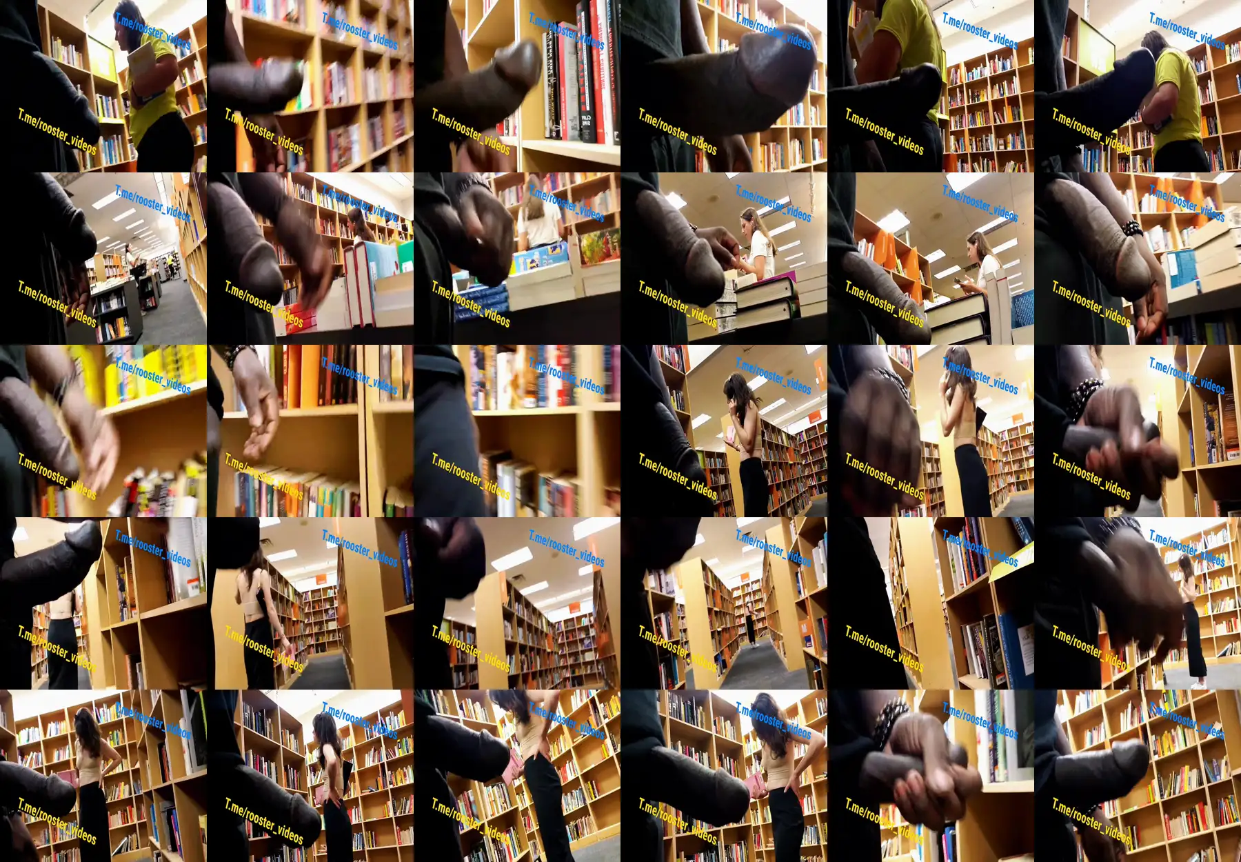 Hot skinny girl looking at books in the library