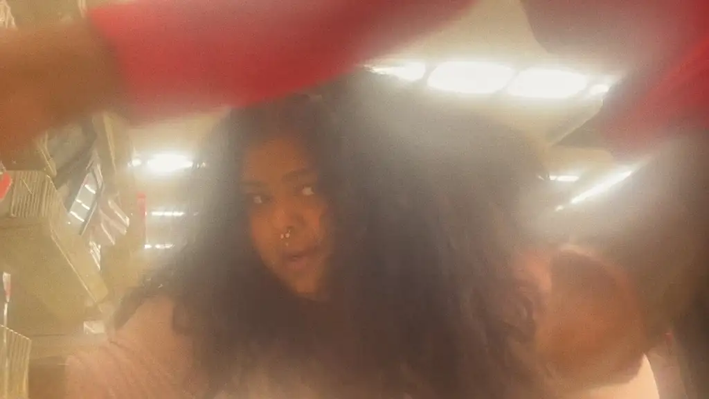 Damn! Fat ebony looking at the black dick outside, she definitely liked it