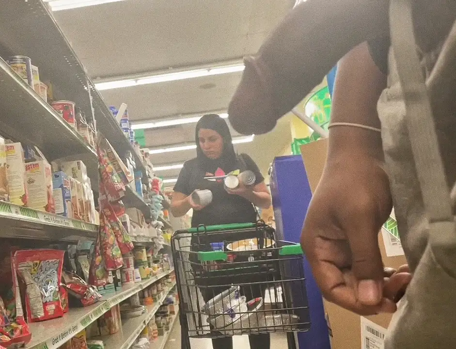 Sexy Latina looked at black dick in store Sexy Latina looked at black dick in store