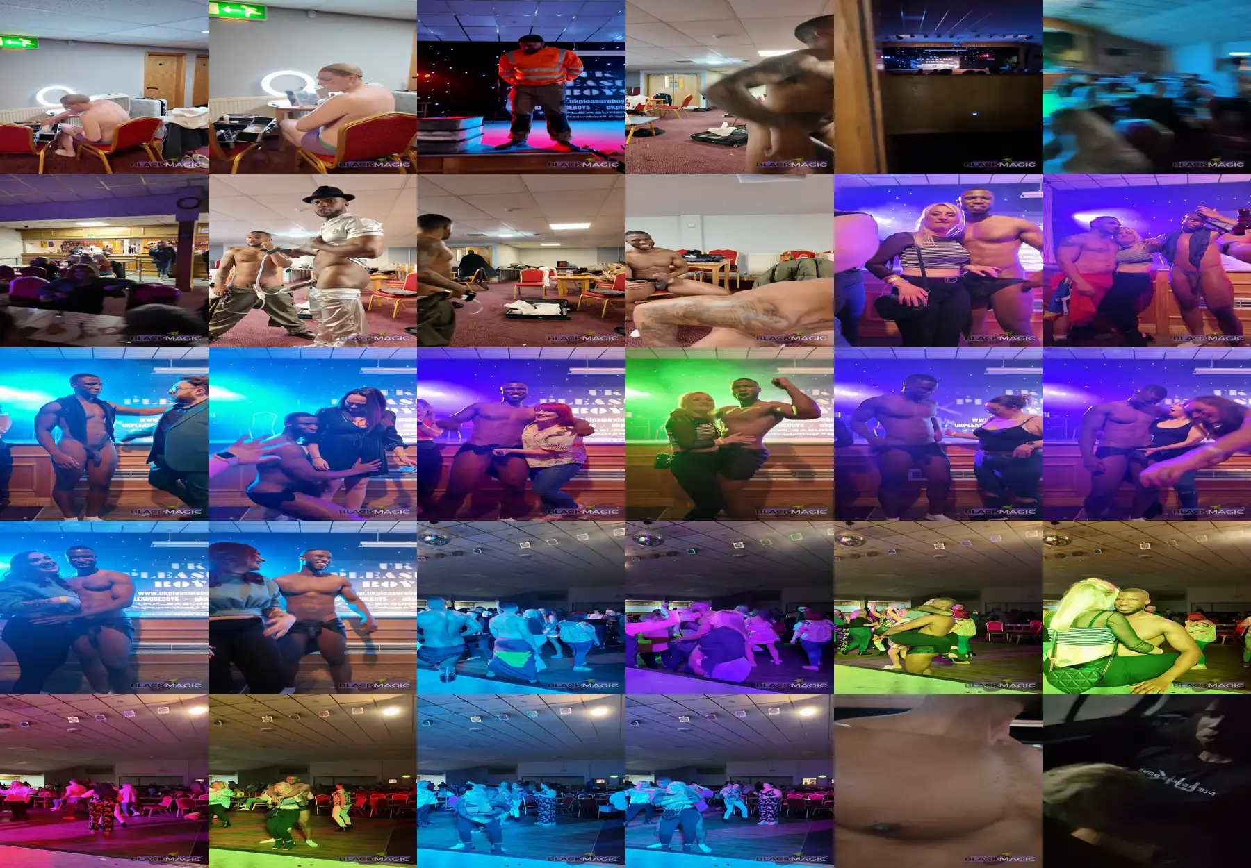 BBC at the event and photo shoot with the naughty women and hot blonde wanted to play more afterwards...