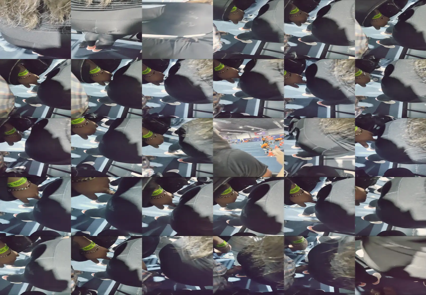 Damn! Dick touching ass of hot college teen and she watching the game