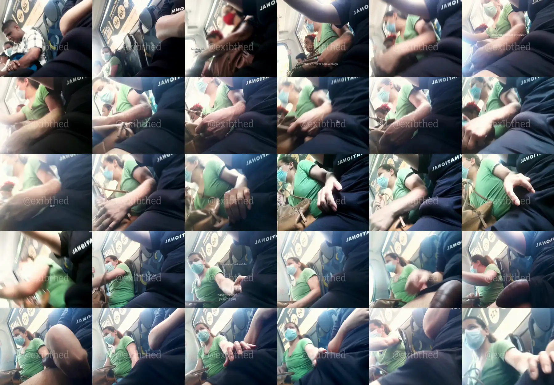 Wow! Mature Brazilian saw the bulge on the bus and she did not resist, ended up grabbing... Amazing