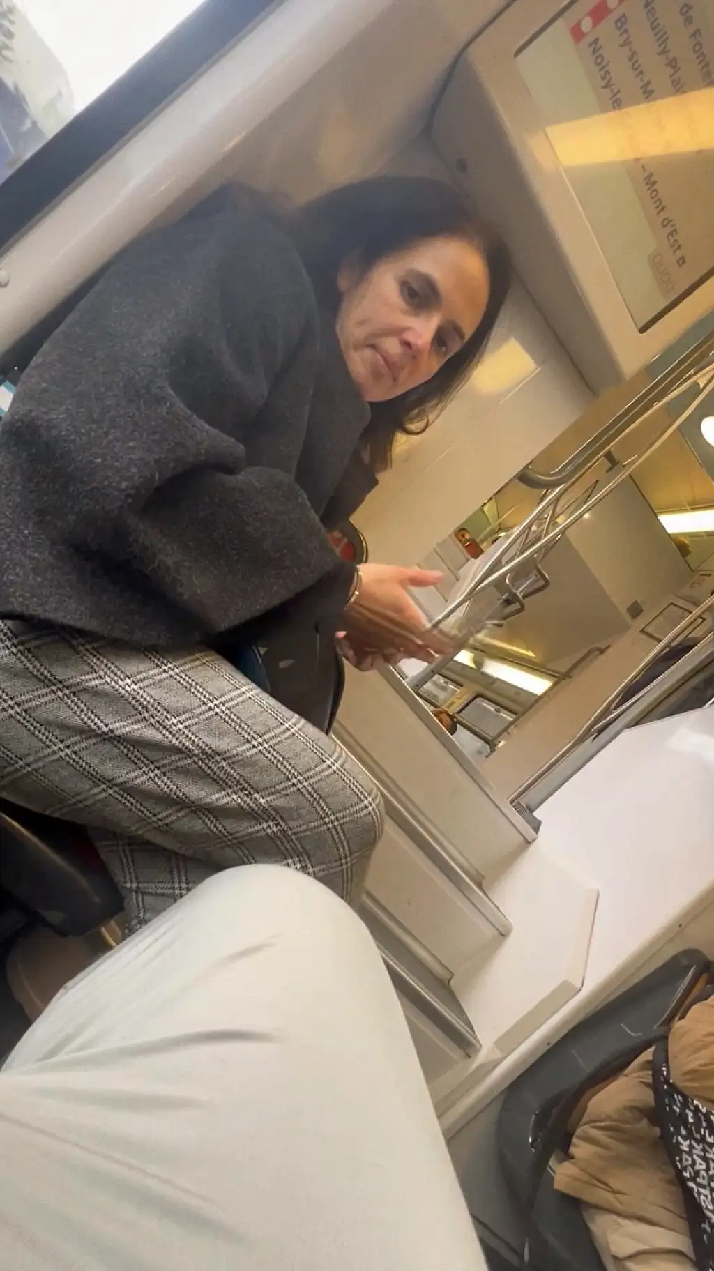 Compilation - Impressed naughty girls staring at the huge bulge on the train