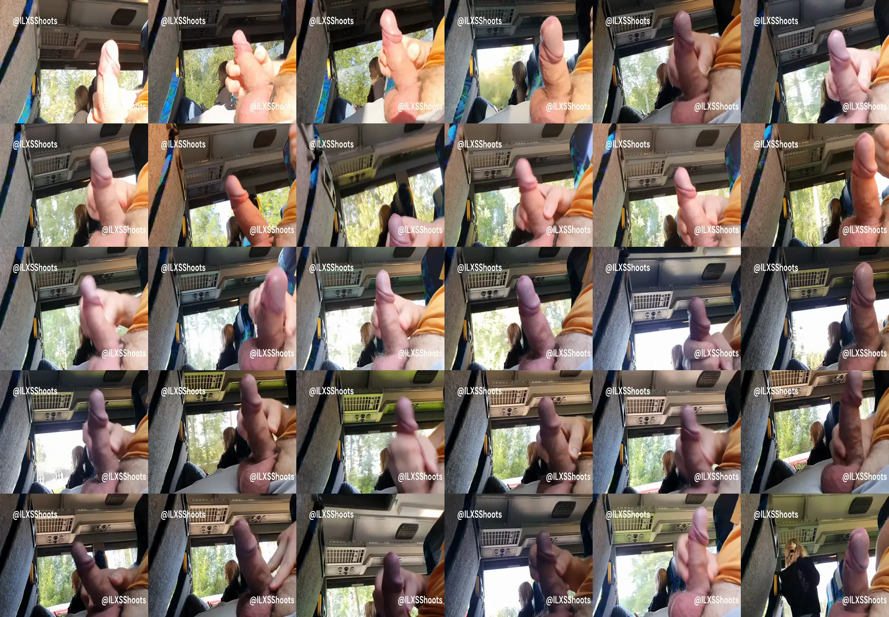 Hot Russian blonde reacting to cock on the train