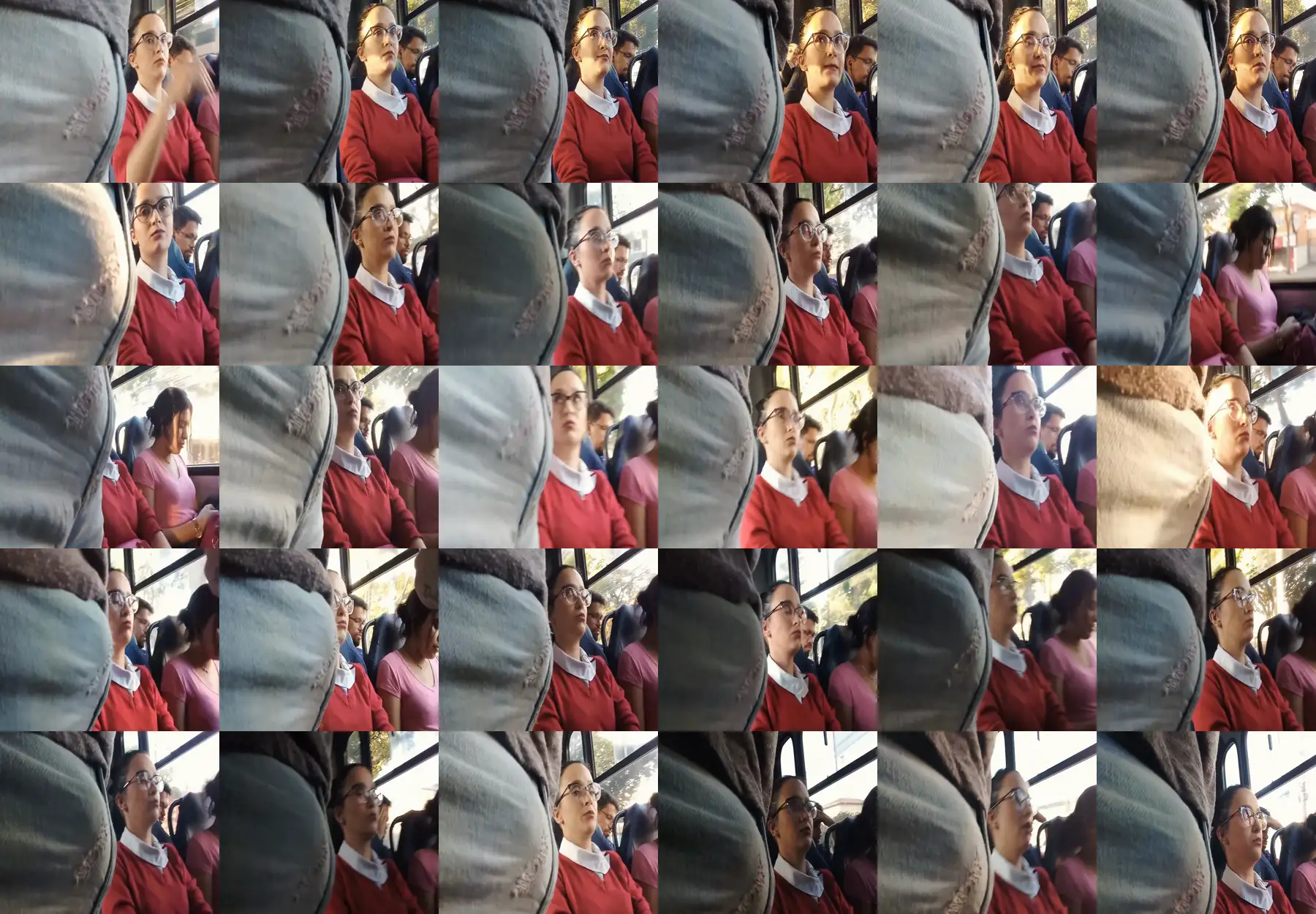 Damn! The sexy Brazilian woman tried to look like she didn't like it, but she was staring and smiling