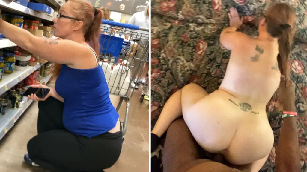 Wow! He flirted with the hot redhead in the store and then took her home