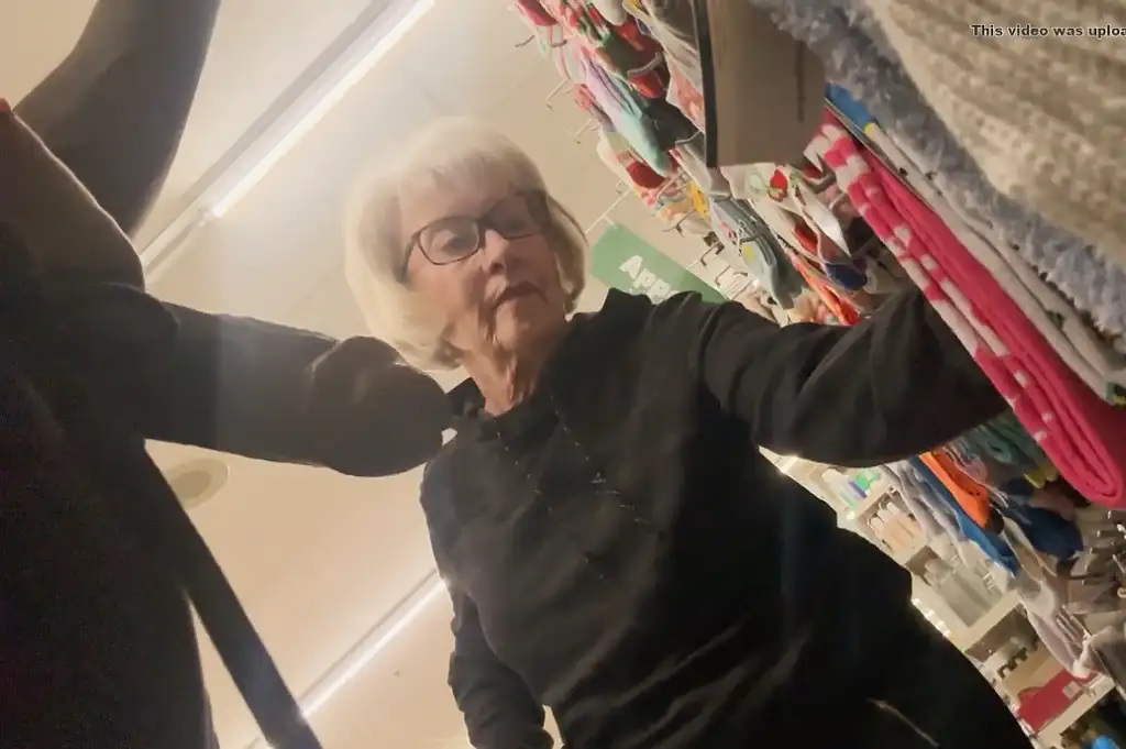 Pleasant conversation with a lady in the store, she didn't mind the black cock