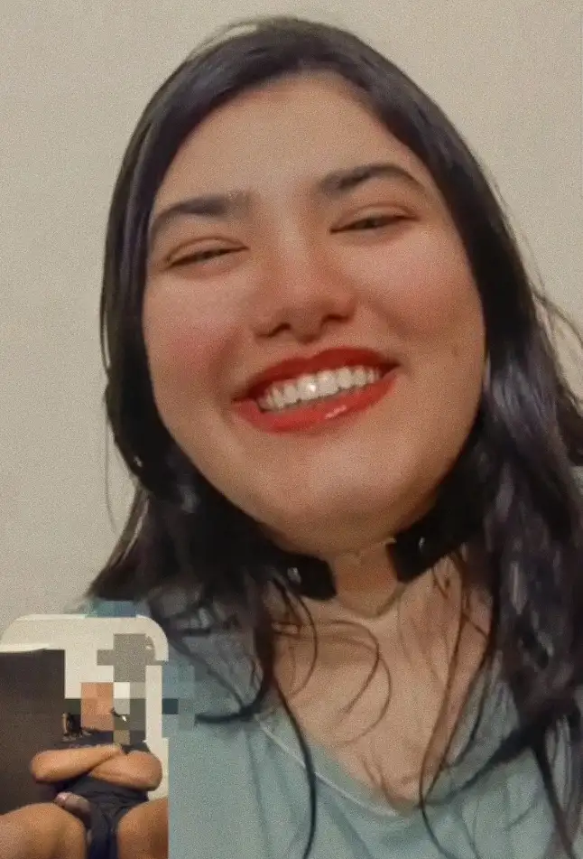 Video call with psychologist, she saw the black dick outside and liked it