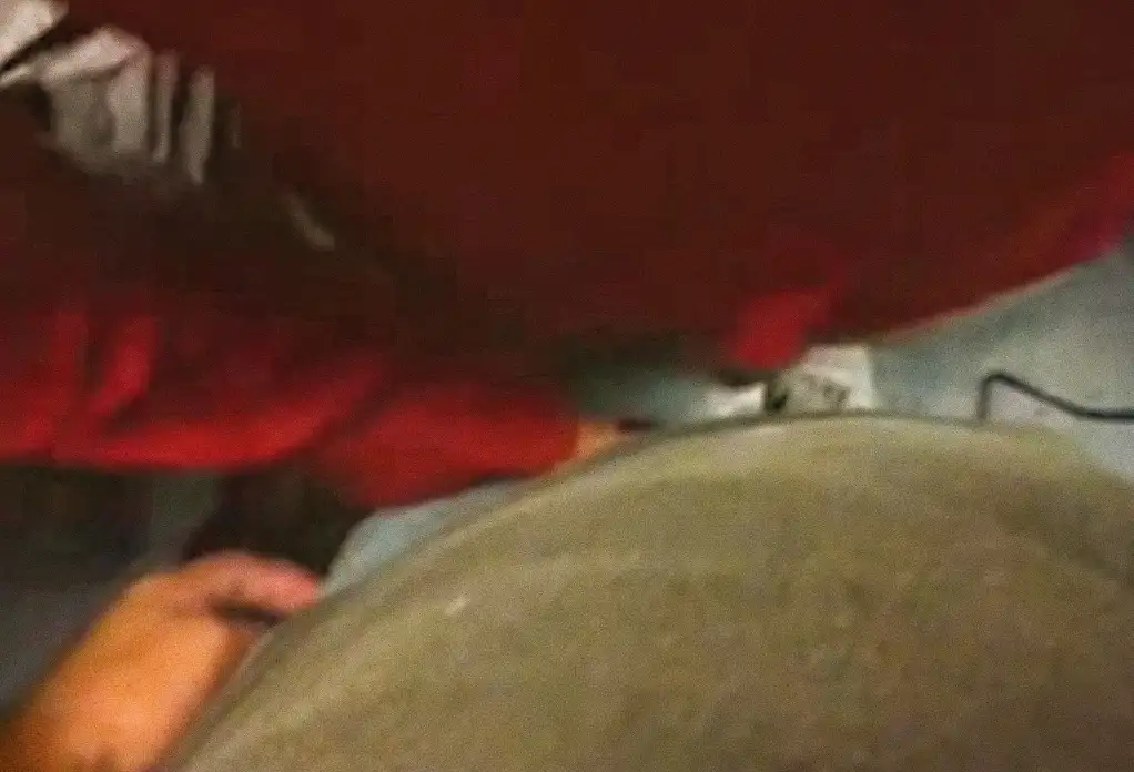 Mature Latina disguising herself and grabbing a dick on the train